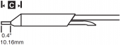 Картридж-наконечник METCAL для MX-DS, удлиненный, диам. отв. 1.30мм STDC-705L