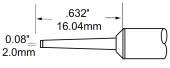 Картридж-наконечник METCAL для MFR,клиновидный удл. 2.0 х 16.04 мм SFP-CHL20