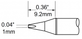 Картридж-наконечник METCAL для MFR, клиновидный 1.0 х 9.2мм  STP-CH10