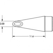 Картридж-наконечник METCAL для MFR, миниволна вогнутая 2 мм SFP-WV20