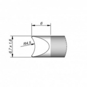 Наконечник JBC C245-762 для пайки выводов и соединений 6,7 х 1,8 мм