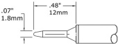 Картридж-наконечник METCAL для СV/MX, конус 1.78 мм CVC-7CN1208S