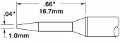 Картридж-наконечник METCAL для СV/MX, конус удлиненный 1.0 х 16.7 мм CVC-6CN1710A