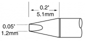 Картридж-наконечник METCAL для MX-UF, клиновидный 1.2 X 5мм UFTC-7CH12
