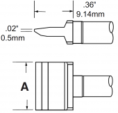 Картридж-наконечник METCAL для MFR, лезвие 10 мм RFP-BL1