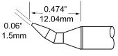 Картридж-наконечник METCAL для MFR,клиновидный изогн. 1.5 х 12.04мм STP-CHB15