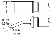 Картридж-наконечник METCAL для MFR-PTZ, комплект, шпатель 20.5мм TTP-BLH60