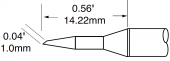 Картридж-наконечник METCAL для MFR, миниволна 0.5 х 14.22мм SFP-BVL10