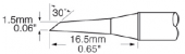 Картридж-наконечник METCAL для MFR, миниволна 1.5 х 16.5мм SFP-DRH15