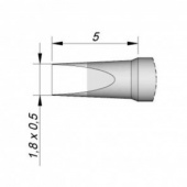 Наконечник JBC C105-214 клиновидный 1,8 х 0,5 мм (высокая теплопередача)