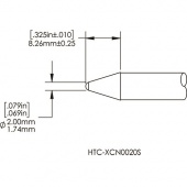 Картридж-наконечник METCAL для СV/MX, конический 2мм HTC-8CN0020S