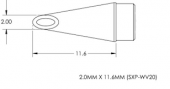 Картридж-наконечник METCAL для MX, миниволна с углублением 2мм SMTC-1185