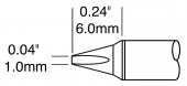 Картридж-наконечник METCAL для СV/MX, клиновидный 1.0 х 9.1 мм