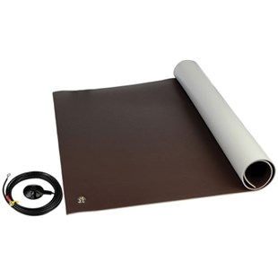 Трёхслойный виниловый напольный коврик Desco Europe 8201, 3.5мм x 1.2м x 1.8м, коричневый