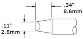 Картридж-наконечник METCAL для СV/MX, клиновидный 3 мм