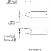 Картридж-наконечник METCAL для СV/MX, клиновидный 5мм