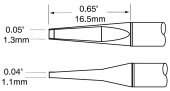 Картридж-наконечник METCAL для MX-PTZ, комплект, шпатель узкий 1.3 х 16.5 мм PTTC-702