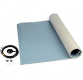Трёхслойный виниловый коврик Desco Europe 8254, 3.5мм x 1.2м x 7.3м, рулон, голубой