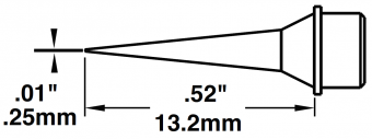 Картридж-наконечник METCAL для MX, конус удлиненный 0.25 х 13.2 мм STTC-890
