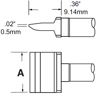 Картридж-наконечник METCAL для MFR, лезвие 22,1мм RFP-BL3